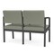 Lesro Lenox 2 Seat Tandem Seating W/ Arm, 43.5 in W 24.5 in L 32 in H LS2103 - alternate 3